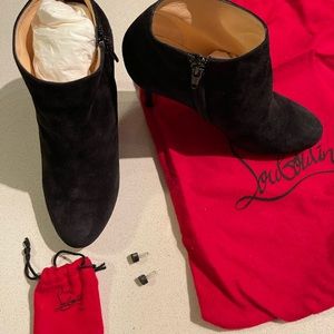 Christian Louboutin suede boots
